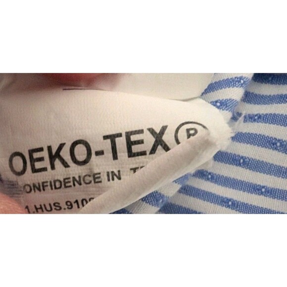 Van Heusen Men's Regular Fit Pinstripe Long Sleeve Dress Shirt Blue 16 34/35 - Picture 12 of 13